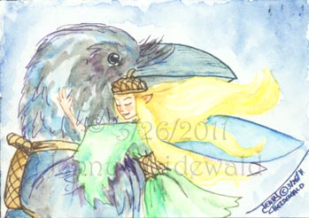 Hold Me, Raven Wings by Jenny Heidewald